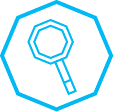 STAT's blue magnifying glass icon