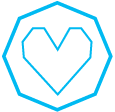 STAT's blue heart icon