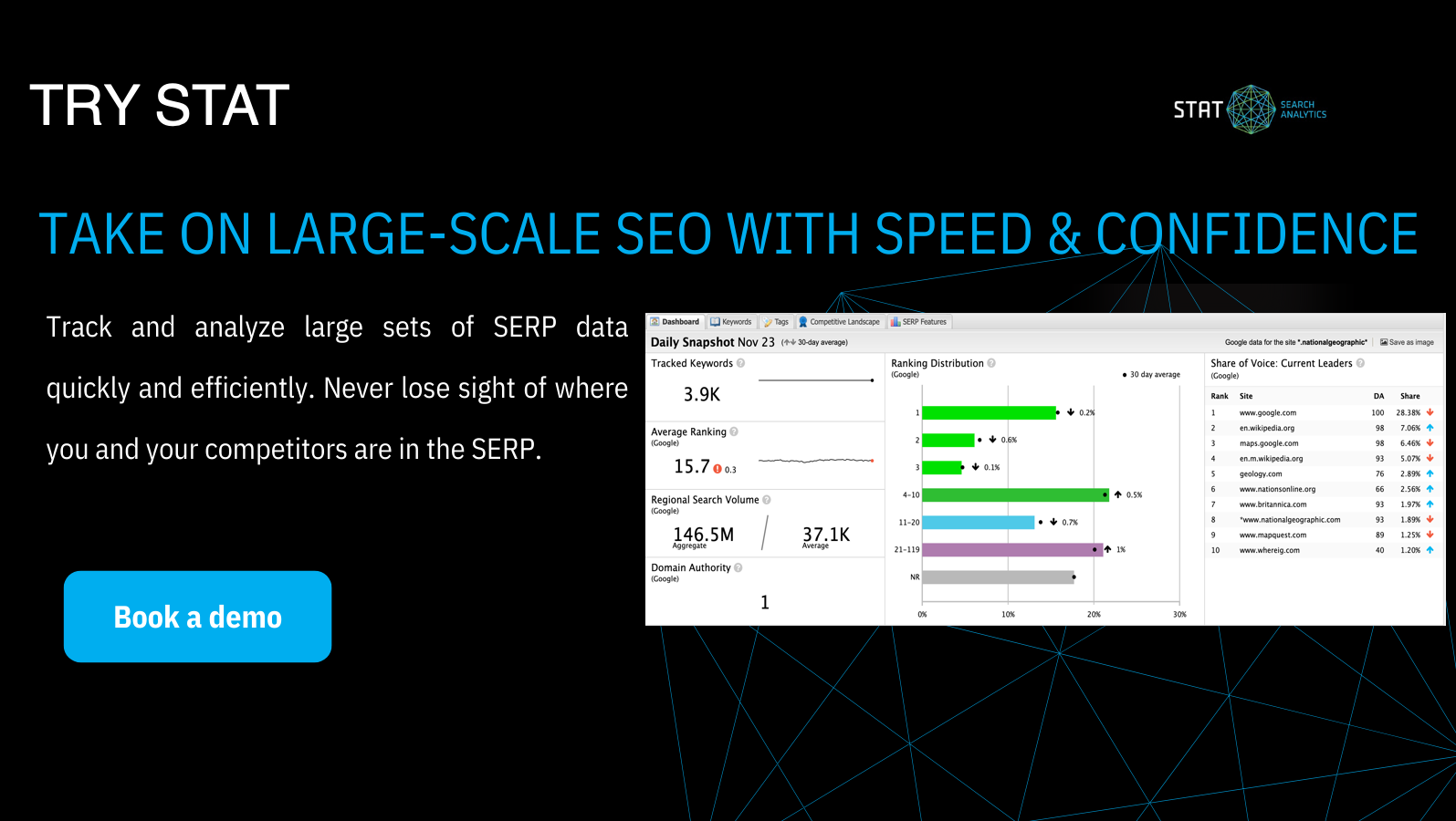 Image of the STAT tool with button to learn more