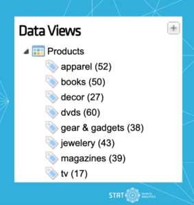 A screenshot of standard tags in STAT.